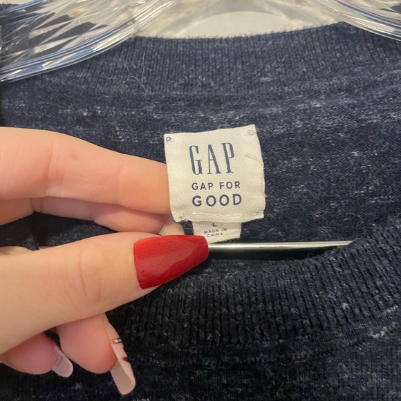 Gap Heather Navy Blue Sweater - Picture 4 of 5